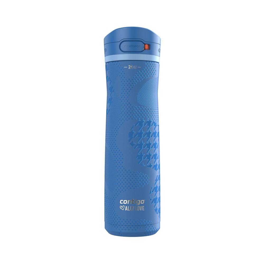 Contigo® x Ally Love Jackson Chill 2.0 Stainless Steel Water Bottle with AUTOPOP® Lid, 24oz - Stellar Jay